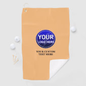 所有者のカスタムロゴ/編集可能テンプレートの作成 ゴルフタオル (インサイチュ)