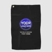 所有者のカスタムロゴ/編集可能テンプレートの作成 ゴルフタオル (正面)