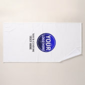 所有者のカスタムロゴ/編集可能テンプレートの作成 バスタオル (バスタオル)