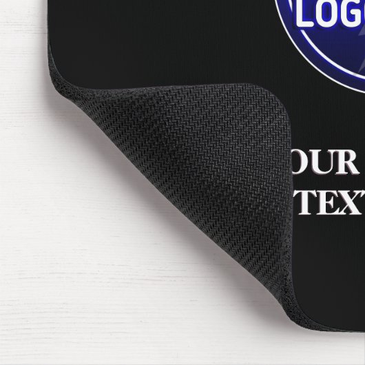 所有者のカスタムロゴ/編集可能テンプレートの作成 マウスパッド (コーナー)