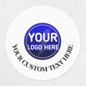 所有者のカスタムロゴ/編集可能テンプレートの作成 ラベル (デザイン2)