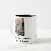 所有者のコーヒー・マグのような犬のように、 ツートーンマグカップ (正面左)