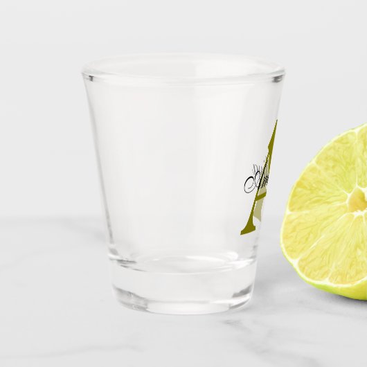 所有者の名前をカスタムするの作成 ショットグラス (左)