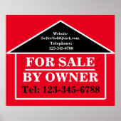 所有者の売却カスタム用実在財産 ポスター (正面)