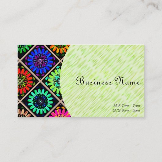 所有者または従業員IのU一突き色の放射体は開花します 名刺 (正面)