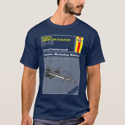 所有者マニュアル- NASA X-15 Tシャツ (正面)