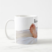 所有者付きタキシード子猫 コーヒーマグカップ (左)