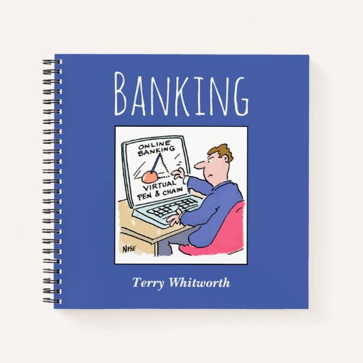 所有者名で銀行記録を追跡 ノートブック (正面)