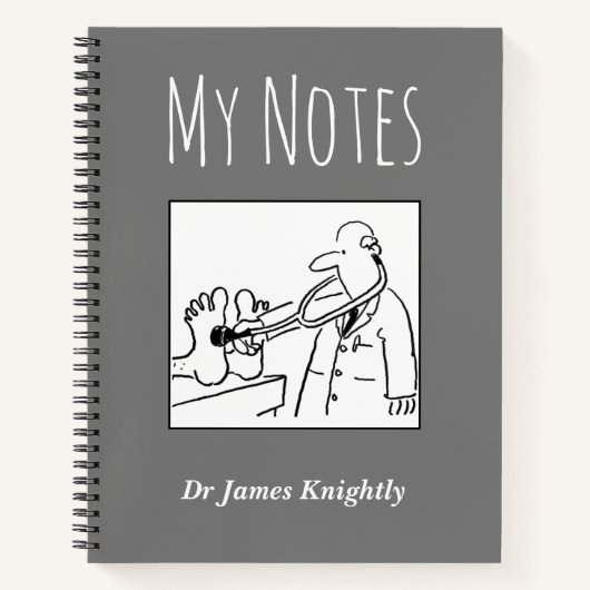 所有者名の付いた医療手帳 ノートブック (正面)