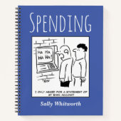 所有者名を使用した財務支出の追跡 ノートブック (正面)