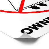 所有・運営ポスおもしろいター ポスター (角)