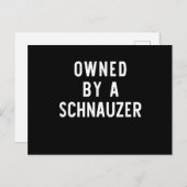 所有Schnauzerおもしろい犬恋人ギフトクリスマス 案内ポストカード (正面/裏面)