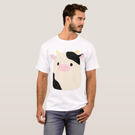 扁平下牛 Tシャツ (正面フル)