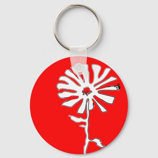 扁平花 キーホルダー (正面)