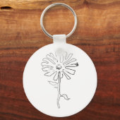 扁平花 キーホルダー (正面)