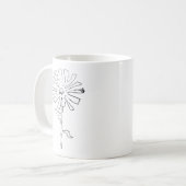 扁平花 コーヒーマグカップ (正面左)