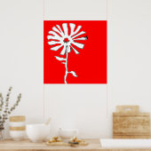 扁平花 ポスター (キッチン)