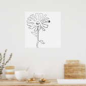 扁平花 ポスター (キッチン)