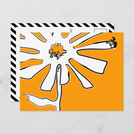 扁平花 ポストカード (正面/裏面)