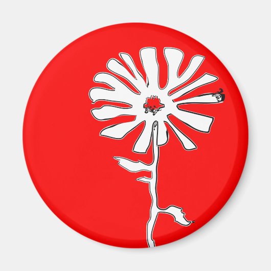扁平花 マグネット (正面)