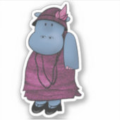 扁平顔面 シール (正面)