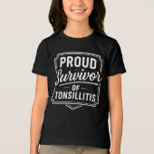 扁桃炎の誇りを持った生存者、回復ベビーシャツ トライブレンドＴシャツ (正面)