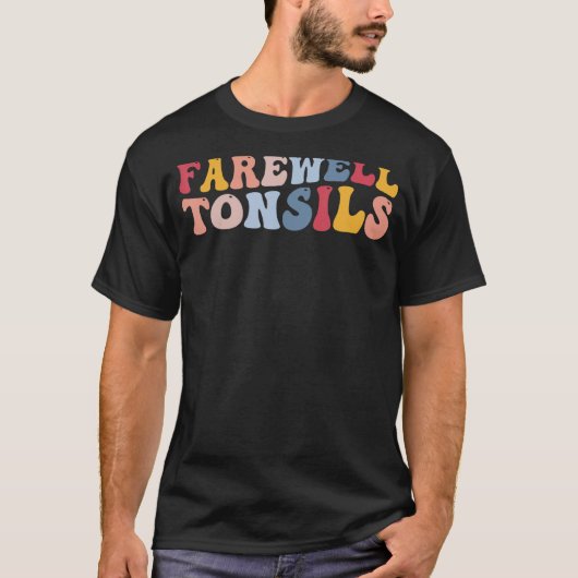 扁桃炎扁桃切除絶別の扁桃腺 Tシャツ (正面)