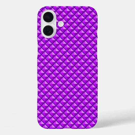 扁桃紫色、エナメルルック、スタッズグリッド Case-Mate iPhoneケース (裏面)