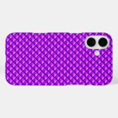 扁桃紫色、エナメルルック、スタッズグリッド Case-Mate iPhoneケース (裏面 (横))