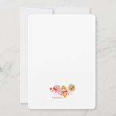 扇と花の招待状 招待状 (裏面)