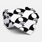 扇に月丸 ネクタイ (ロール)