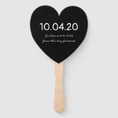 扇子を抱え結婚る ハンドファン (裏面)