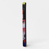 扇子を持つ日本の芸妓 - オリジナルの水彩画 Case-Mate iPhoneケース (裏面/左)