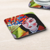 扇子オリジナル芸絵画術 コースター (左側)