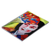 扇子日本のオリジナル水彩画 ノートブック (左側)