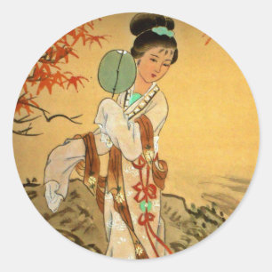 扇子 ラウンドシール