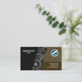 扇情的な銀製エンジンエンジニアの名刺 名刺 (スタンド正面)