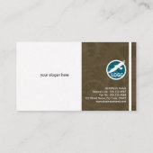 扇情的な銀製エンジンエンジニアの名刺 名刺 (裏面)