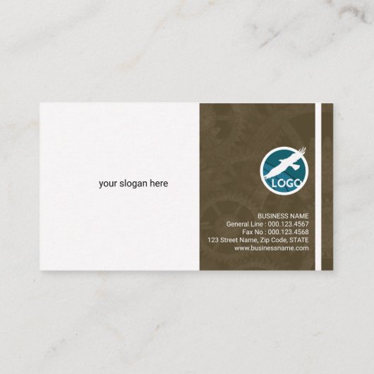 扇情的な銀製エンジンエンジニアの名刺 名刺 (裏面)