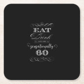 扇情的に60誕生会のギフト スクエアペーパーコースター (正面)