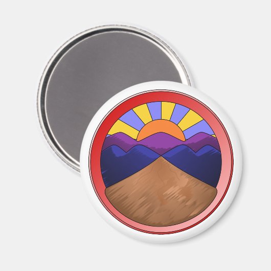 扇状地質 マグネット (正面/裏面)