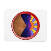 扇状地質 マグネット (横)