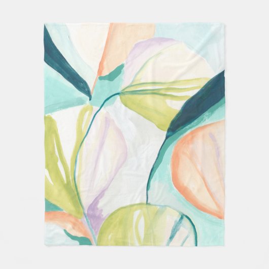 扇花IV フリースブランケット (正面)