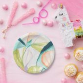 扇花IV ペーパープレート (パーティー)