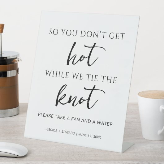 扇風機と水白黒を取ミニマルる 台座サイン (インサイチュ)