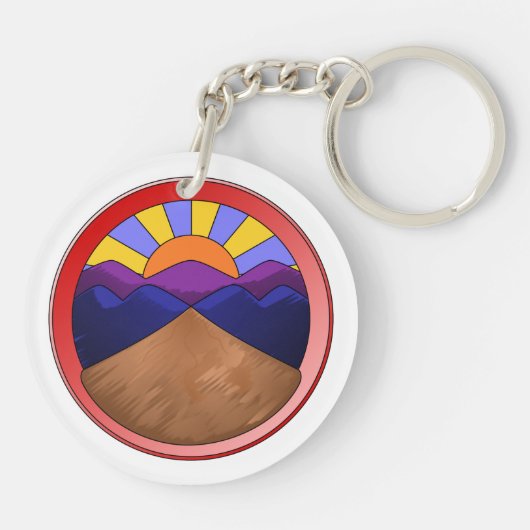 扇風機のロゴ キーホルダー (裏面)