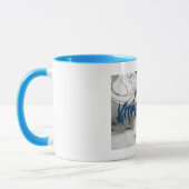 扇風機の子猫の攻撃の非芝生の芝刈り機のマグ マグカップ (左)