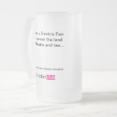 扇風機の曇らされたビールのジョッキ フロストグラスビールジョッキ (正面左)