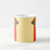 扇風機を持つアールデコレディ コーヒーマグカップ (中央)