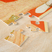 扇風機を持つアールデコレディ ジグソーパズル (側面)